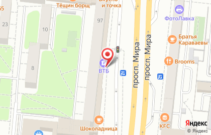 Банк ВТБ в Останкинском районе на карте