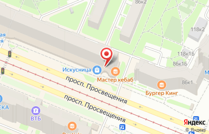 Банкомат Промсвязьбанк на проспекте Просвещения, 84 к 1 на карте