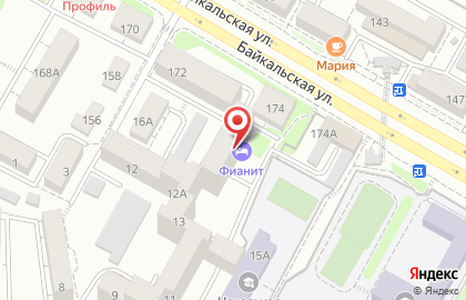Гостиница Фианит в Октябрьском районе на карте