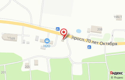 Пункт проката лыж на проспекте 70 лет Октября на карте