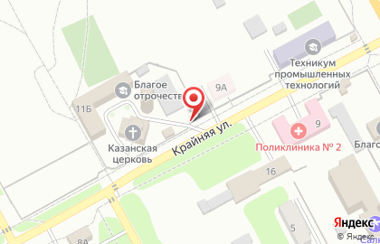 Продовольственный магазин в Красноглинском районе на карте