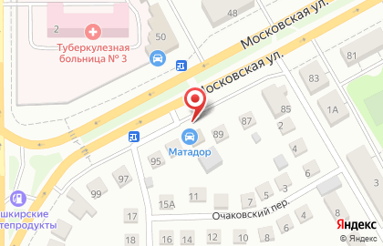 Автомастерская Матадор на Московской улице на карте