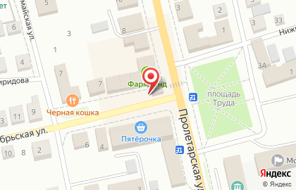 Киоск и магазин Роспечать на Пролетарской улице на карте
