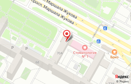 Стиль на проспекте Маршала Жукова на карте