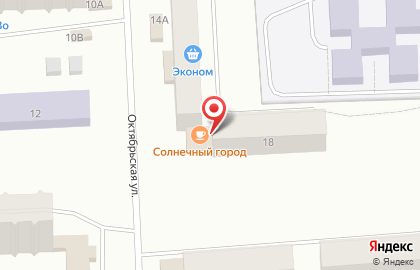 Детский развлекательный центр Солнечный город на Октябрьской улице на карте
