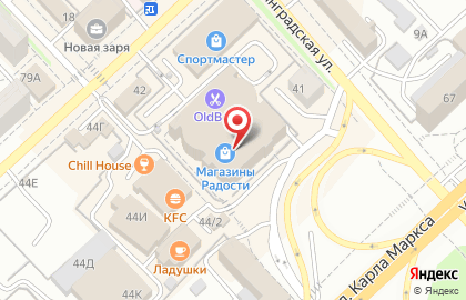 Кинотеатр Фабрика Грёз в Хабаровске на карте