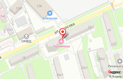 Семейная сауна Здравница на карте
