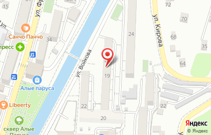 Комплексный центр социального обслуживания населения на улице Войкова в Туапсе на карте