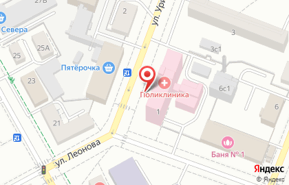 Поликлиника Гатчинская центральная районная клиническая больница на улице Урицкого на карте