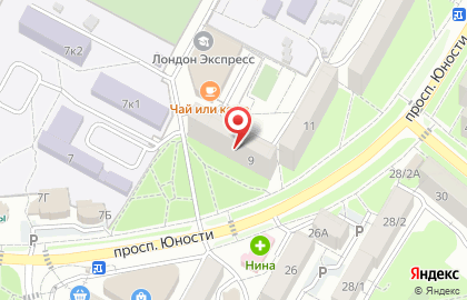 Транспортная компания DPD на проспекте Юности на карте