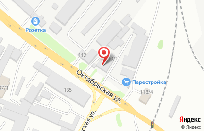 Станция технического обслуживания автомобилей на Октябрьской улице на карте