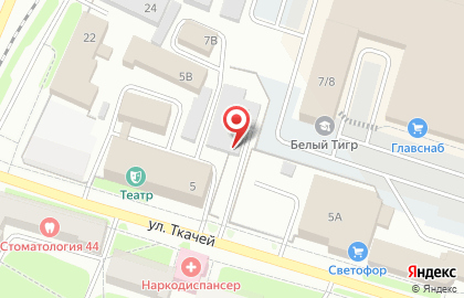 Костромской клуб Ёсинкан Айкидо Хакурюкан на улице Ткачей на карте
