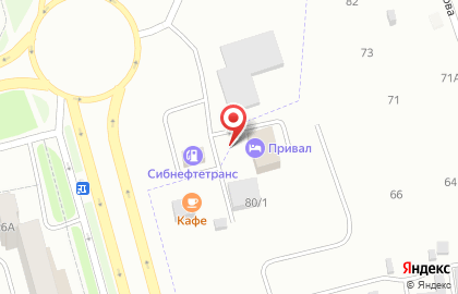 Автостоянка Привал на улице Мамонтова на карте