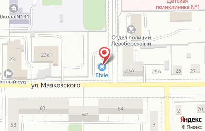Автомойка самообслуживания Ehrle в Орджоникидзевском районе на карте