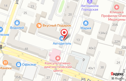 Магазин автодеталей в Ярославле на карте