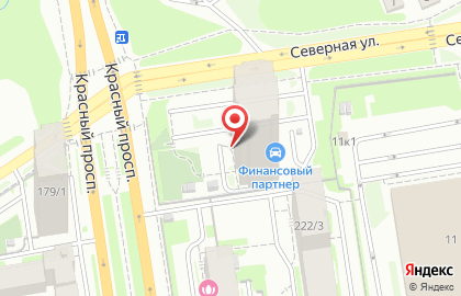 Ногтевая студия 4hands в Заельцовском районе на карте