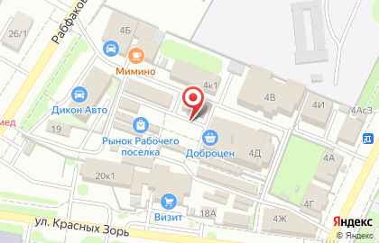 Продовольственный магазин Обжора на улице Ленинградской на карте