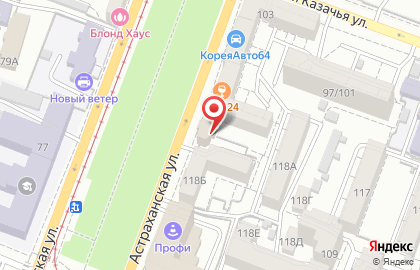 Типография Экспресс на Астраханской улице на карте
