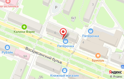 Супермаркет Дикси в Великом Новгороде на карте