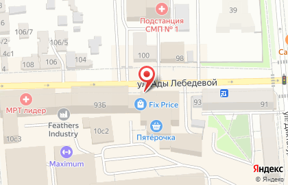 Супермаркет Пятёрочка в Красноярске на карте