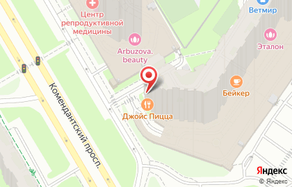 Продовольственный магазин Оазис на Комендантском проспекте на карте