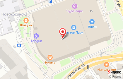 Сеть магазинов швейцарских часов Тайм Авеню на метро Новокосино на карте