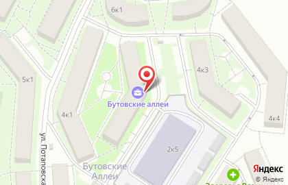 Бутовские аллеи, микрорайон, ООО ПОЛИР М на Бунинской Аллее на карте