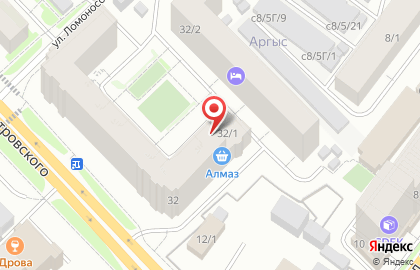Магазин по продаже овощей и фруктов в Якутске на карте