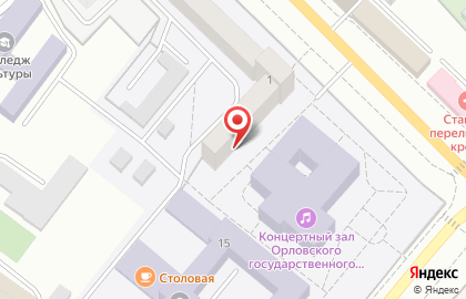Орловский государственный институт культуры на Наугорском шоссе на карте