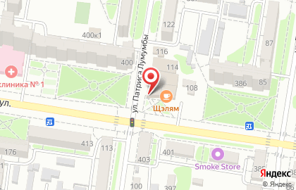 Продуктовый магазин Пятерочка на Пролетарской улице на карте