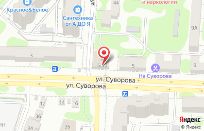 Пекарня Русские пекари на улице Суворова на карте