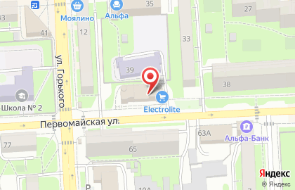 Паритет на Первомайской улице на карте