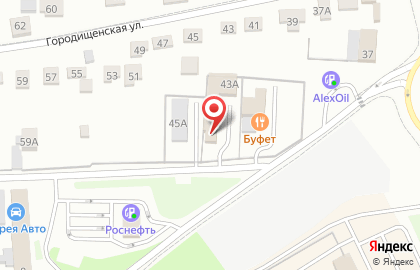 Торговая компания на Городищенской улице на карте