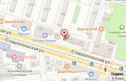 Мастерская на ​Ставропольской улице на карте