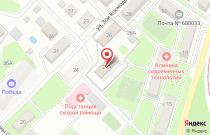 Прокуратура г. Хабаровска в Краснофлотском районе на карте