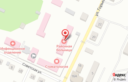 Спасская центральная районная больница на улице Горького на карте