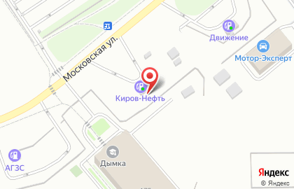 АЗС в Кирове на карте
