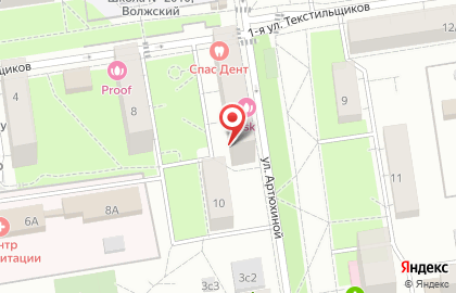 Карат на улице Артюхиной на карте
