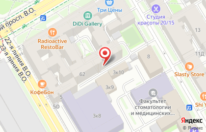 DiDi в Василеостровском районе на карте