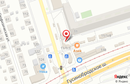 Флоренция на Гусинобродском шоссе на карте