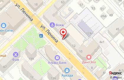 Салон красоты Академия красоты на улице Ленина на карте