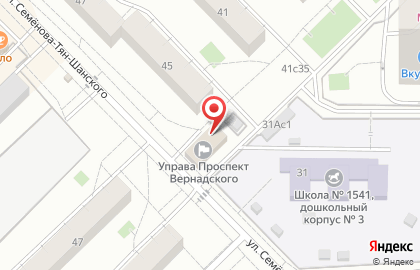 Муниципалитет внутригородского муниципального образования Проспект Вернадского на карте