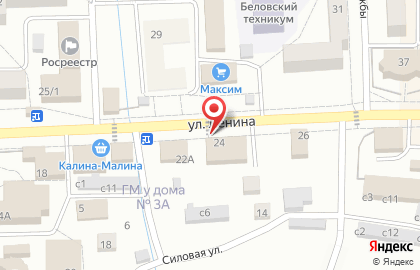 Универсам Пятерочка на улице Ленина на карте