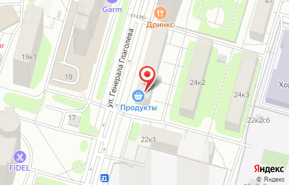Магазин Красное & Белое в Москве на карте