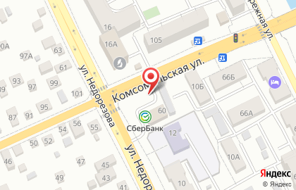 Продуктовый магазин на Комсомольской на карте