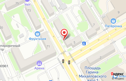 Торговая компания Стана на Площади Гарина-Михайловского на карте