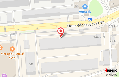 Магазин кровельных и фасадных материалов Мир Кровли на Ново-Московской улице на карте