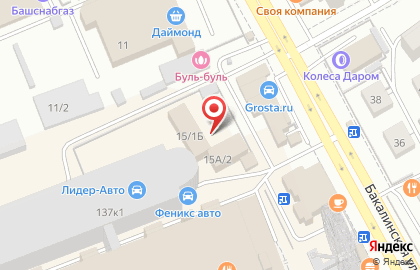 Автокомплекс на Гурьевской улице на карте