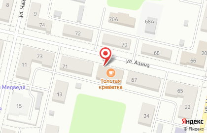 Кафе Толстая креветка в Екатеринбурге на карте