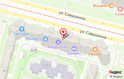 Рекламная компания Палитра в Приморском районе на карте